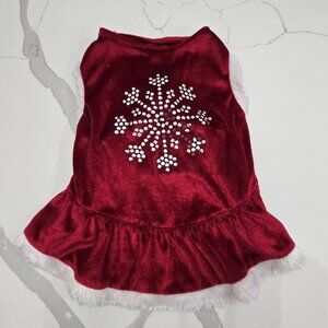CHRISTMAS SNOWFLAKE DOG COAT